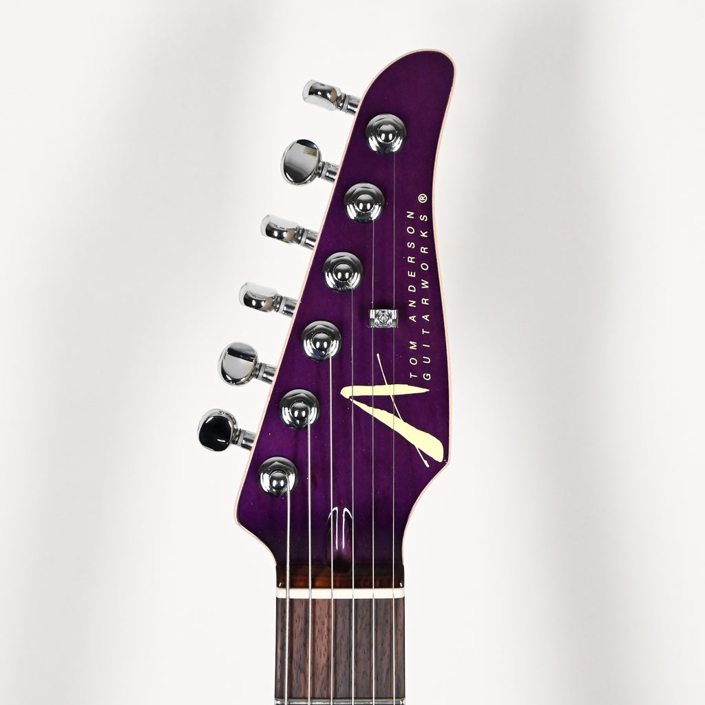 Tom Anderson Custom Angel Electric Guitar- Sheer Purple Wipeout w/ Binding 2026 (08-27-26P)