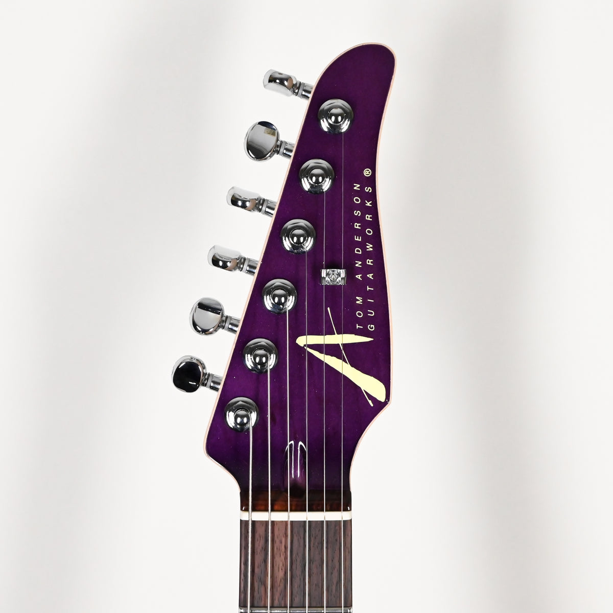 Tom Anderson Custom Angel Electric Guitar- Sheer Purple Wipeout w/ Binding 2026 (08-27-26P)