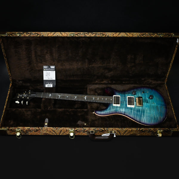 PRS Custom 24 Wood Library w/ 10-Top, Brazilian Rosewood, & 58/15 LT Pickups- Aquableux Purple Burst 2025 (0420377)