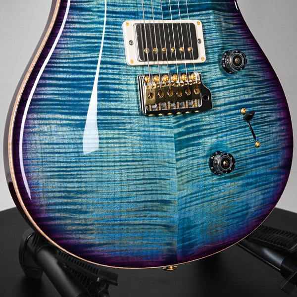 PRS Custom 24 Wood Library w/ 10-Top, Brazilian Rosewood, & 58/15 LT Pickups- Aquableux Purple Burst 2025 (0420377)