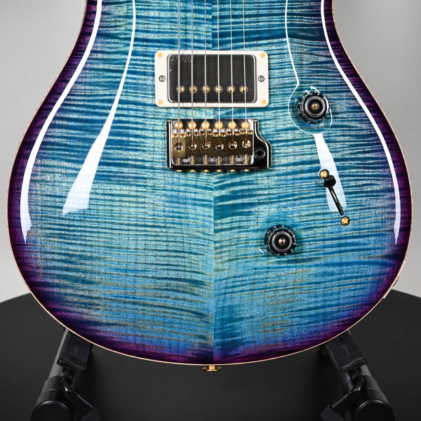 PRS Custom 24 Wood Library w/ 10-Top, Brazilian Rosewood, & 58/15 LT Pickups- Aquableux Purple Burst 2025 (0420377)