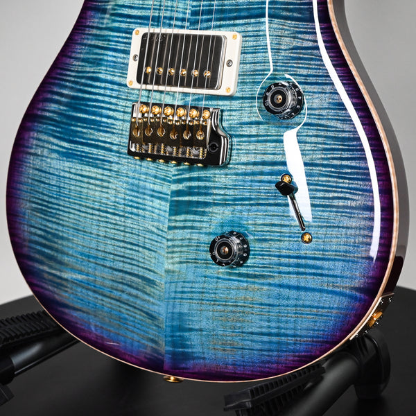 PRS Custom 24 Wood Library w/ 10-Top, Brazilian Rosewood, & 58/15 LT Pickups- Aquableux Purple Burst 2025 (0420377)