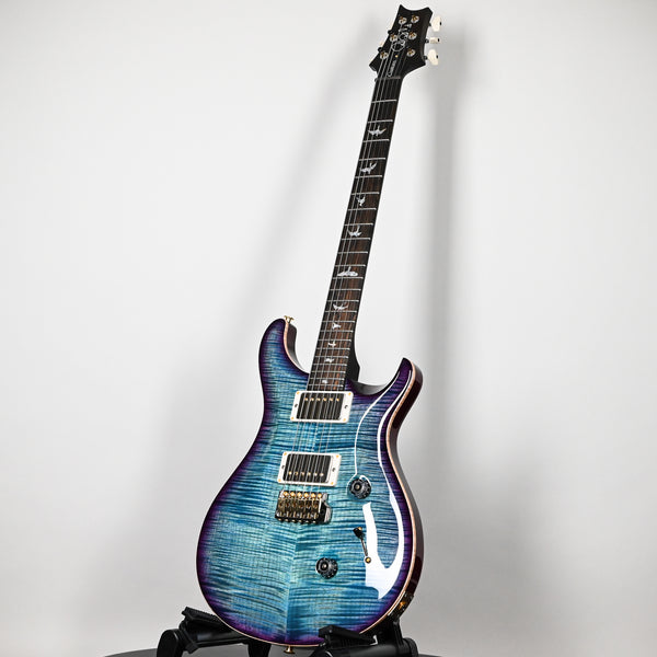 PRS Custom 24 Wood Library w/ 10-Top, Brazilian Rosewood, & 58/15 LT Pickups- Aquableux Purple Burst 2025 (0420377)