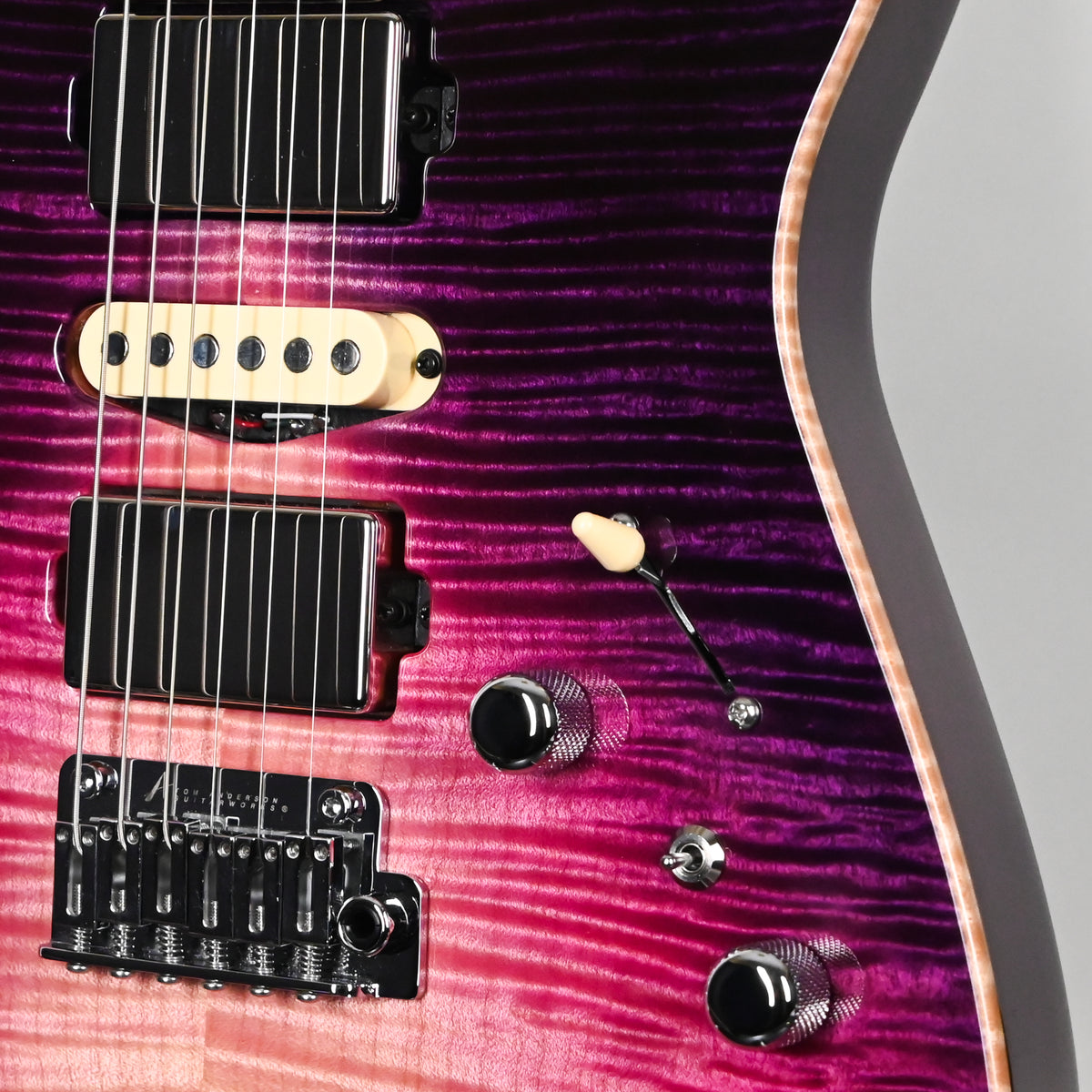 Tom Anderson Custom Angel Electric Guitar- Purple Wakesurf w/ Binding 2026 (08-16-26A)