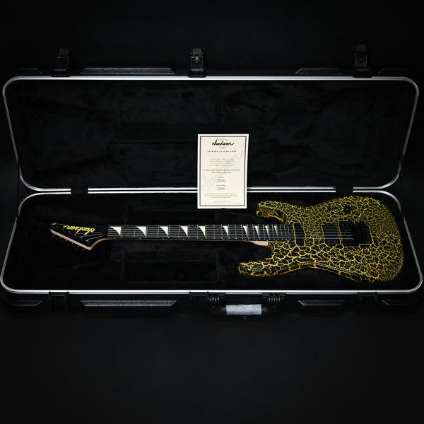 Jackson Custom Shop USA Dinky HS FR- Black Yellow Crackle 2024 (XN010360)