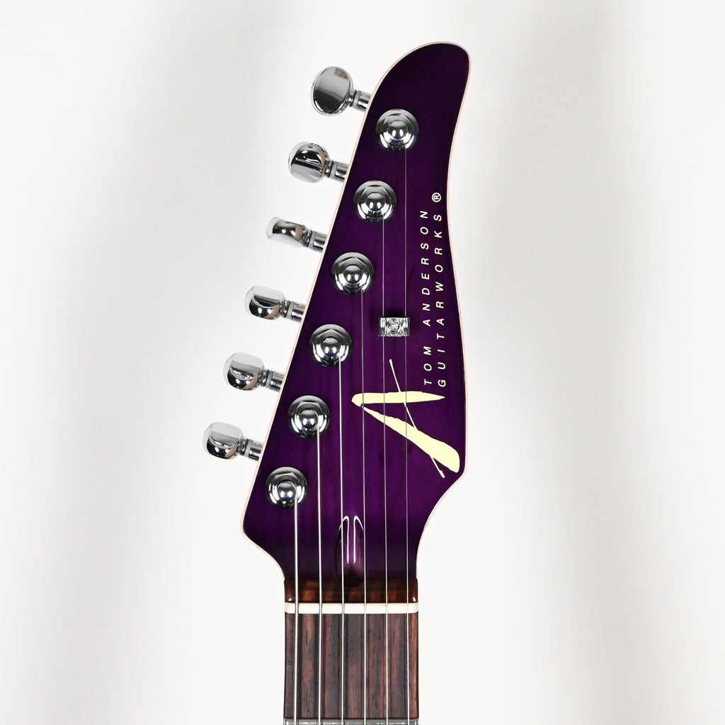 Tom Anderson Custom Angel Electric Guitar- Purple Wakesurf w/ Binding 2026 (08-16-26A)