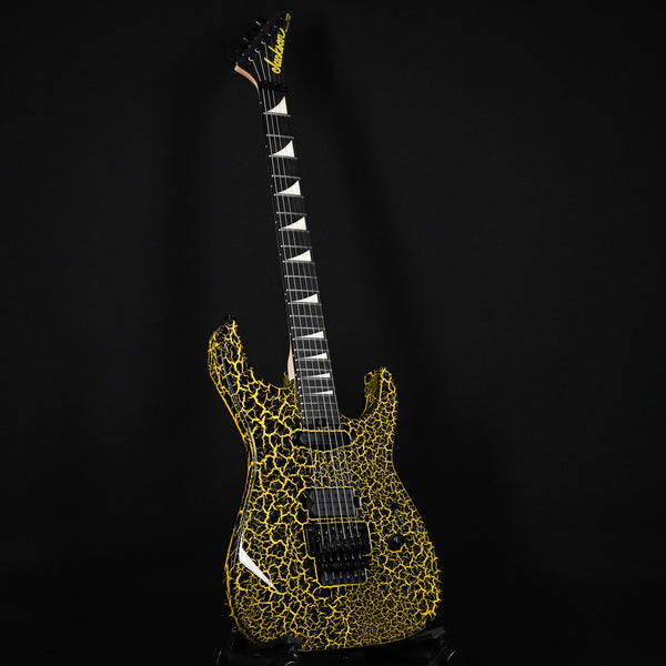 Jackson Custom Shop USA Dinky HS FR- Black Yellow Crackle 2024 (XN010360)