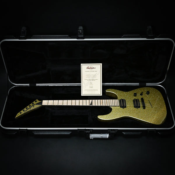 Jackson Custom Shop USA Soloist 2H TOM- Gold Sparkle 2024 (J10945)