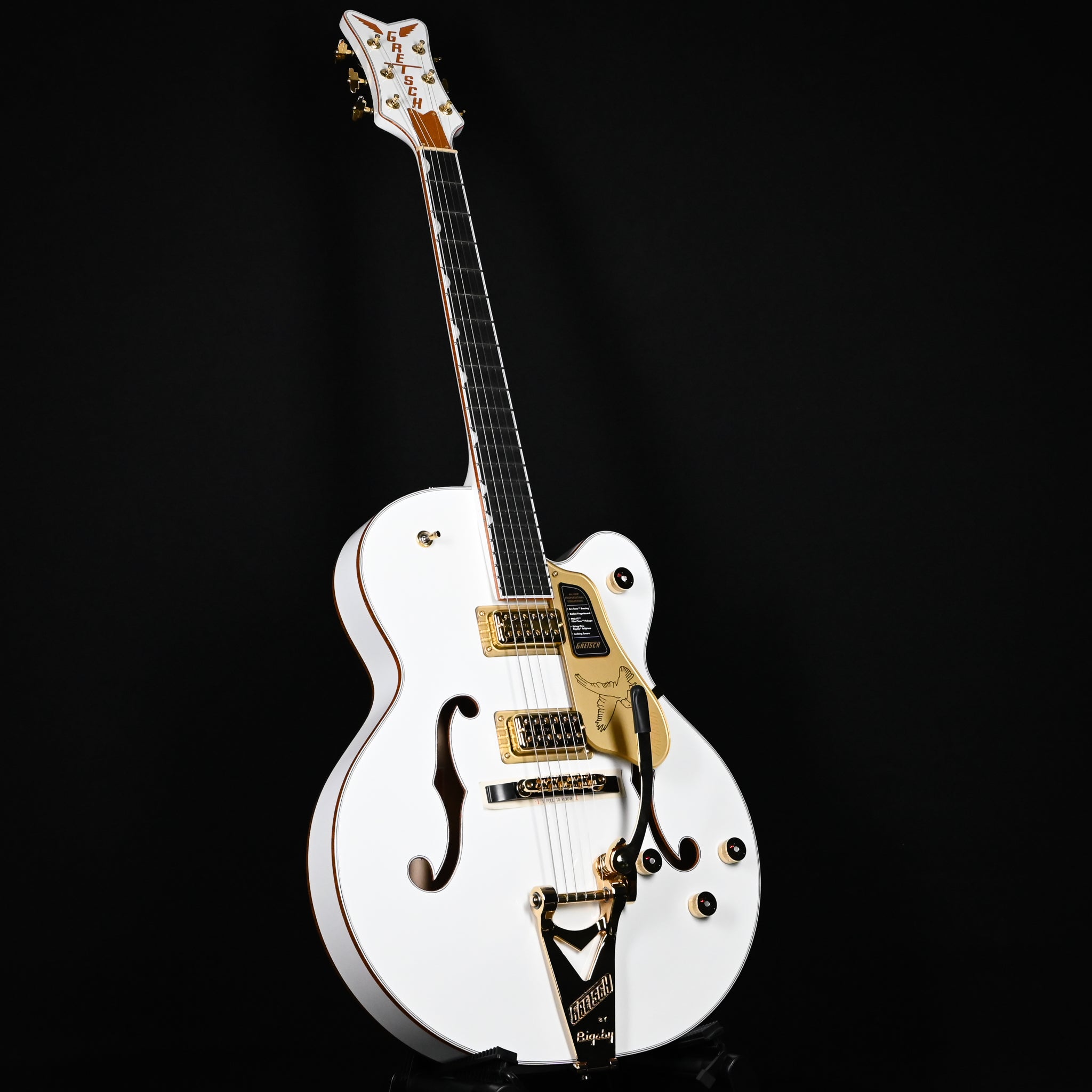 Gretsch Professional Falcon Hollow Body w/ String-Thru Bigsby- White 2025 (JT25103481)