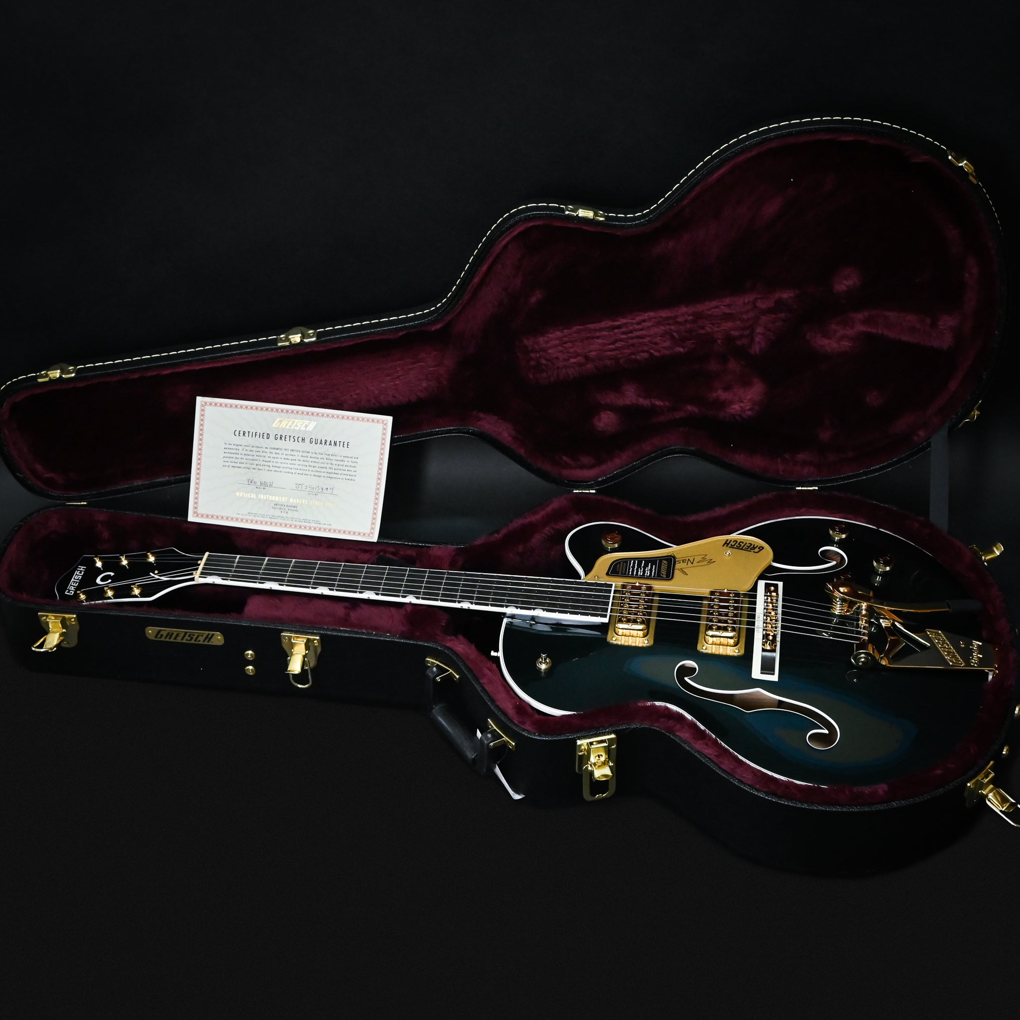 Gretsch Professional Nashville HolloBody w/ String-Thru Bigsby- Cadillac Green w/ Gold Hardware 2025 (JT25113894)