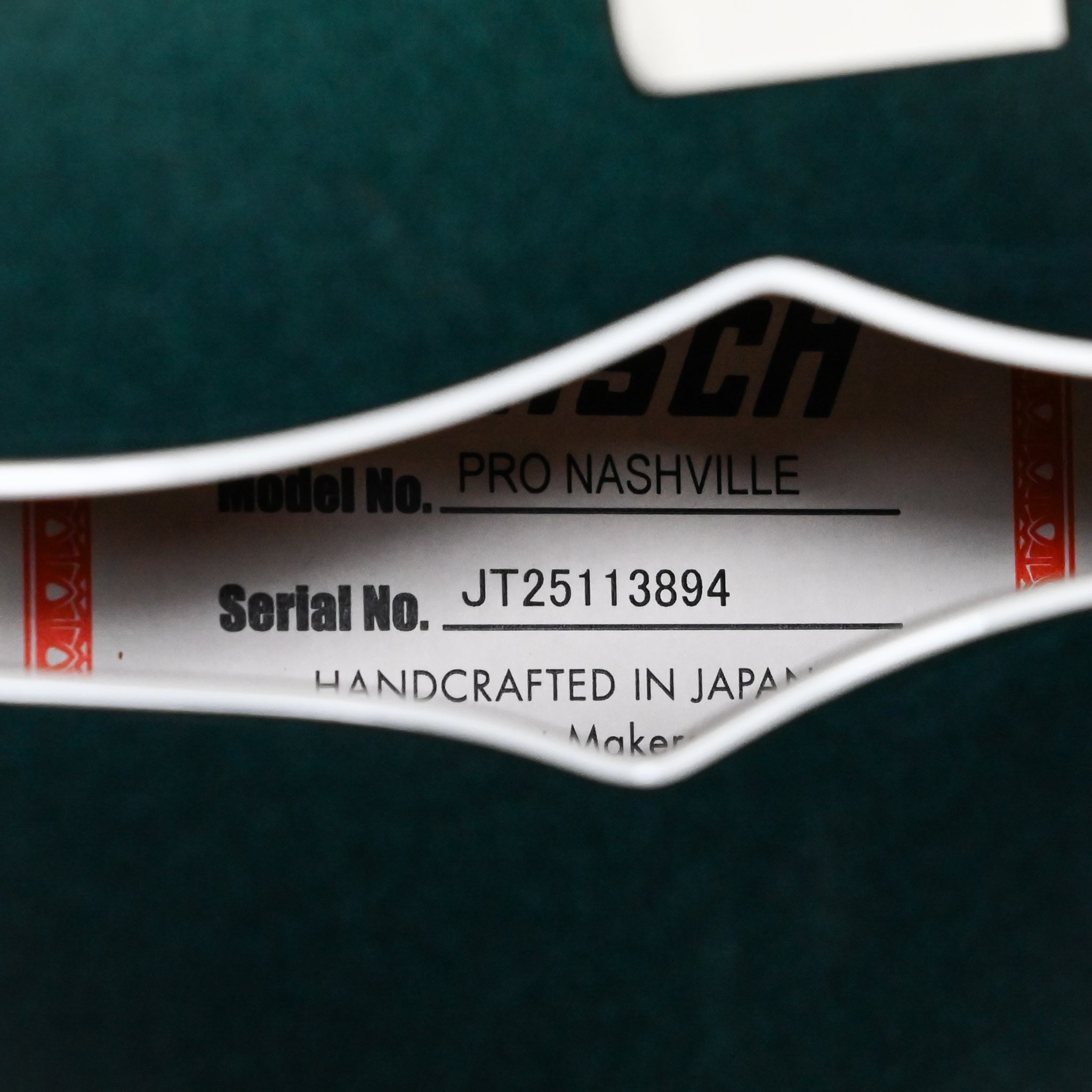 Gretsch Professional Nashville HolloBody w/ String-Thru Bigsby- Cadillac Green w/ Gold Hardware 2025 (JT25113894)