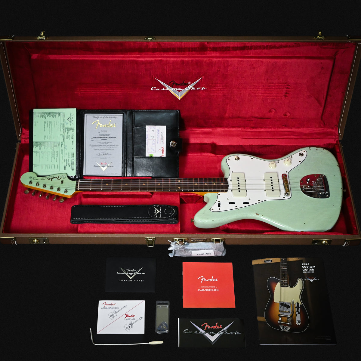 Fender Custom Shop '63 Jazzmaster Relic- Faded Aged Surf Green 2025 (CZ588957)