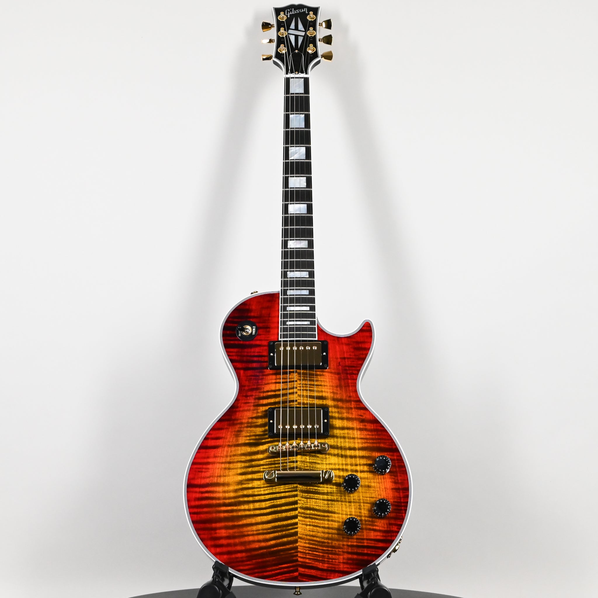 Gibson Custom Les Paul Axcess Custom Figured Top Gloss- Bengal Burst 2026 Gorgeous Flame Top Only 7 lbs 12.6 oz (CS600772)