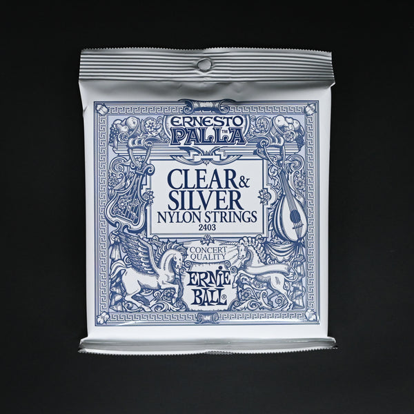 Ernie Ball 2403 Ernesto Palla Nylon Classical Guitar Strings - Clear & Silver