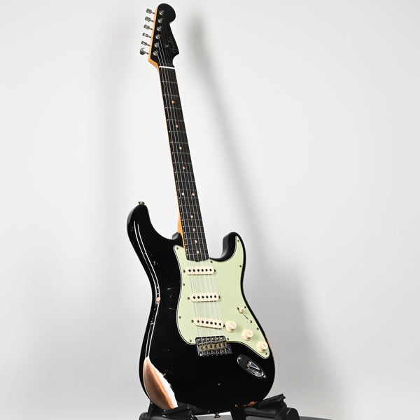 Fender Custom Shop Limited Edition 1960 Stratocaster Relic- Black 2025 (CZ584832)