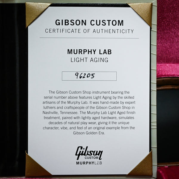 Gibson Custom Dealer Select 1959 Les Paul Standard Reissue Murphy Lab Light Aged- 