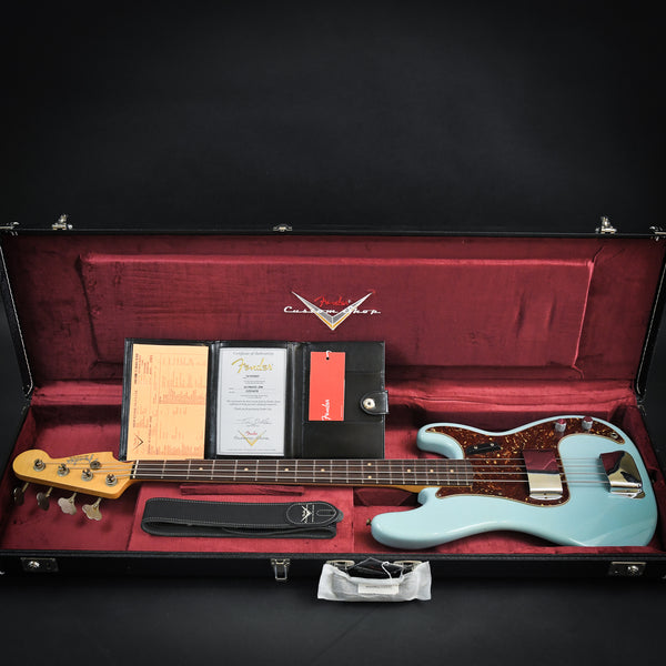 2023 Fender Custom Shop '63 P Bass Journeyman Relic Rosewood Aged Daphne Blue 2023 (CZ574278)