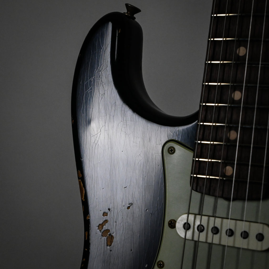 Fender Custom Shop '62 Stratocaster HSS w/ Painted Headcap, Heavy Relic- Black 2026 (R146851)