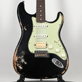 Fender Custom Shop '62 Stratocaster HSS w/ Painted Headcap, Heavy Relic- Black 2026 (R146851)
