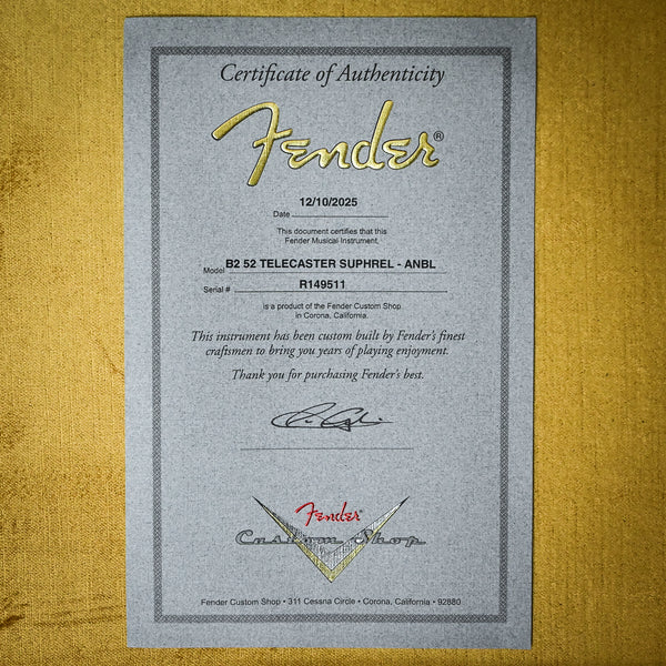 Fender Custom Shop '52 Telecaster Super Heavy Relic- Aged Nocaster Blonde 2025 (R149511)