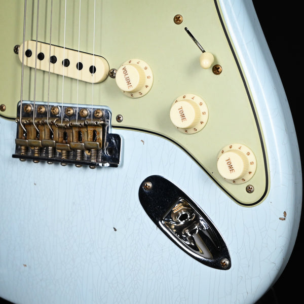 Fender Custom Shop Limited Edition Fat '59 Stratocaster Relic- Faded Aged Sonic Blue 2024 (CZ579624)