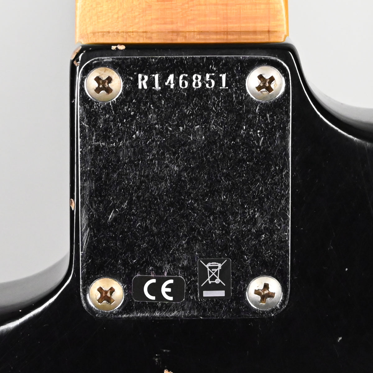 Fender Custom Shop '62 Stratocaster HSS w/ Painted Headcap, Heavy Relic- Black 2026 (R146851)
