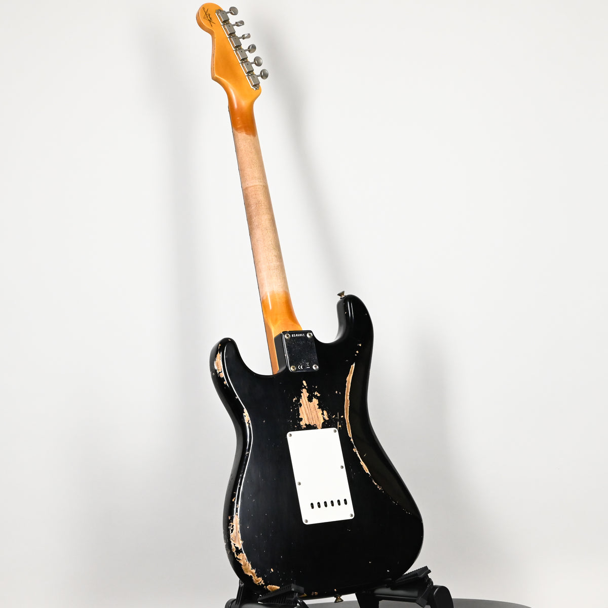 Fender Custom Shop '62 Stratocaster HSS w/ Painted Headcap, Heavy Relic- Black 2026 (R146851)