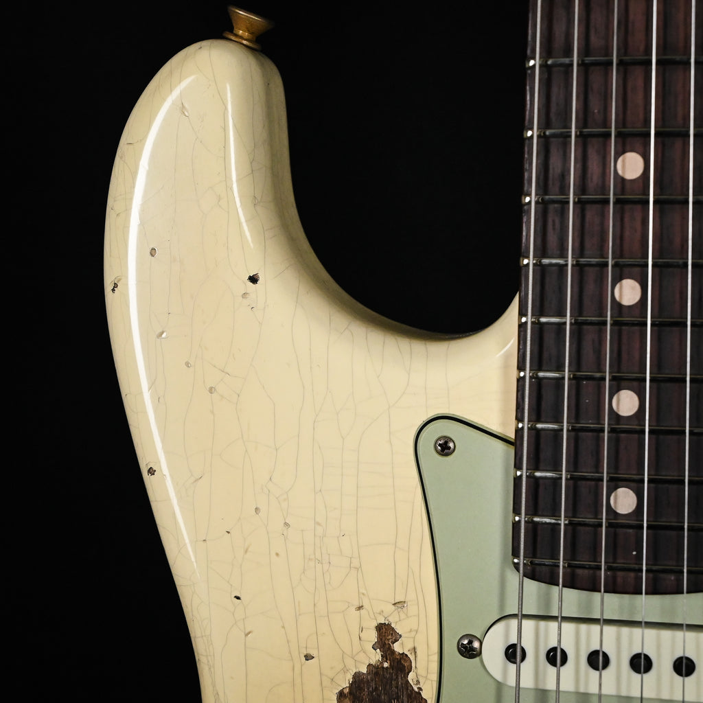 Fender Custom Shop '62 Stratocaster HSS w/ Ash Body, Heavy Relic- Vintage White 2026 (R150867)
