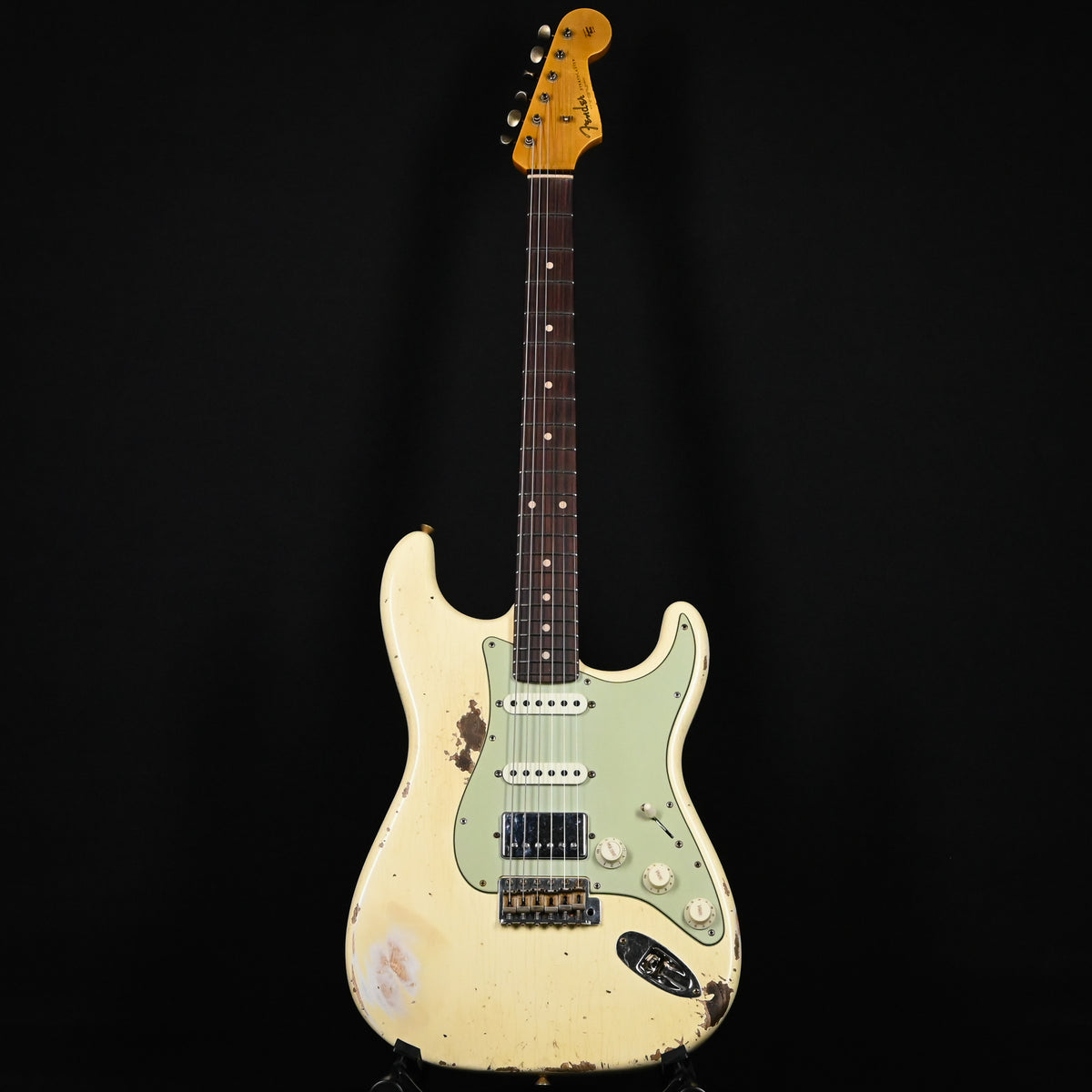 Fender Custom Shop '62 Stratocaster HSS w/ Ash Body, Heavy Relic- Vintage White 2026 (R150867)