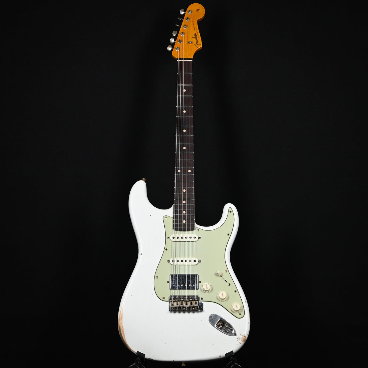 Fender Custom Shop '62 Stratocaster HSS w/ Ash Body, Relic- Olympic White 2026 (R152079)