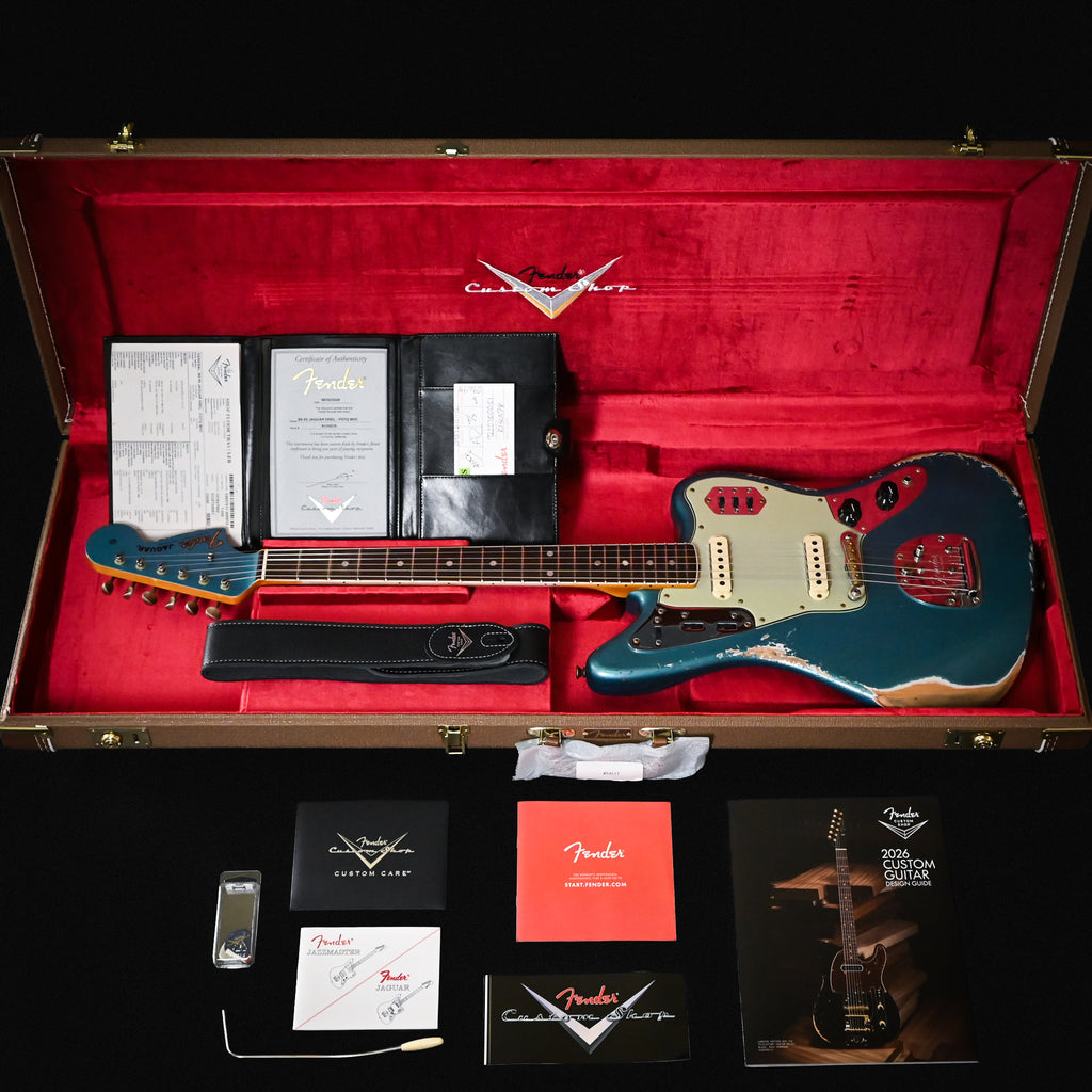 Fender Custom Shop '65 Jaguar w/ Painted Headcap Heavy Relic- Faded Ocean Turquoise 2026 (R150578)