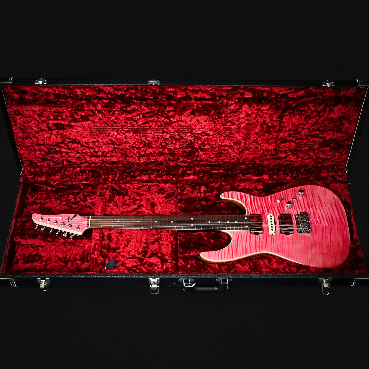 Tom Anderson Custom Angel Electric Guitar- Transparent Pink w/ Binding 2026 (07-24-26A)