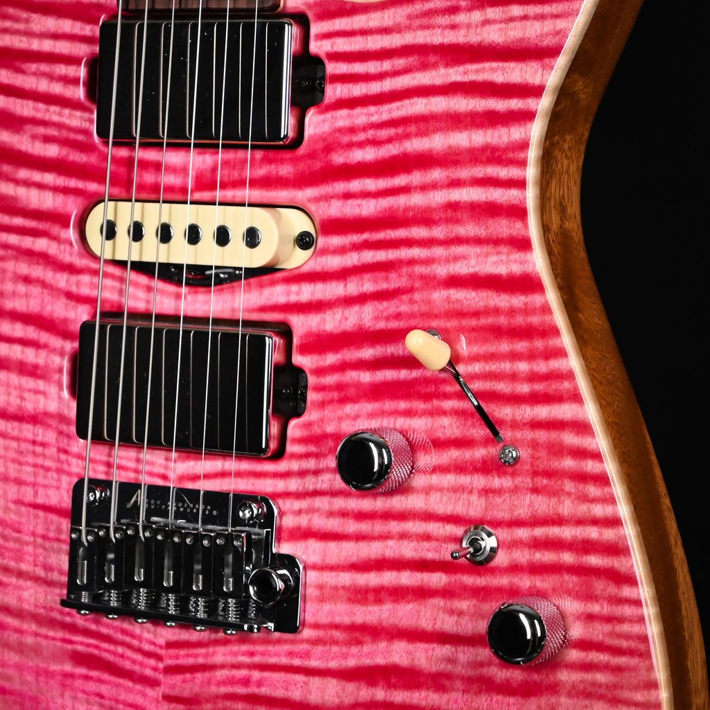 Tom Anderson Custom Angel Electric Guitar- Transparent Pink w/ Binding 2026 (07-24-26A)