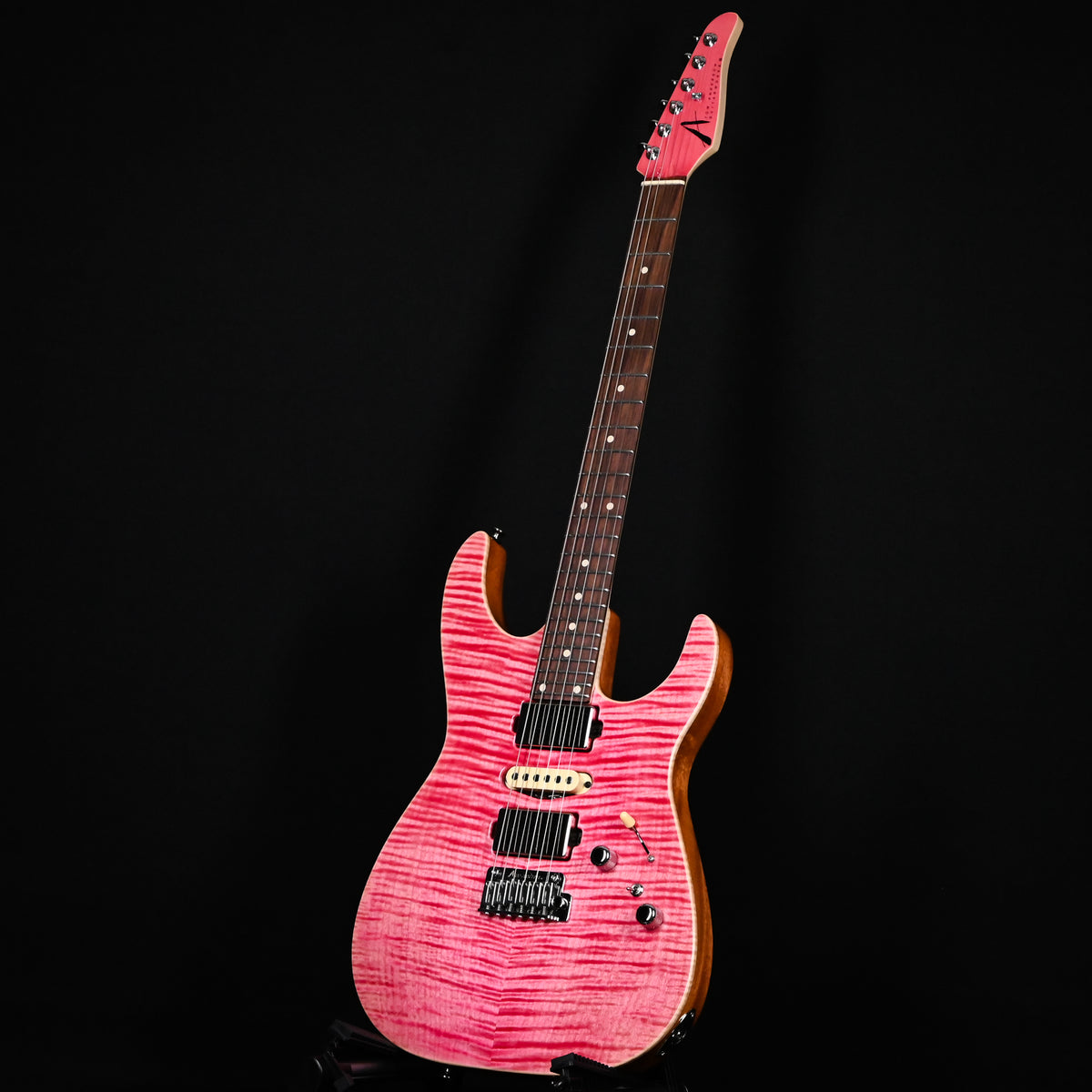 Tom Anderson Custom Angel Electric Guitar- Transparent Pink w/ Binding 2026 (07-24-26A)