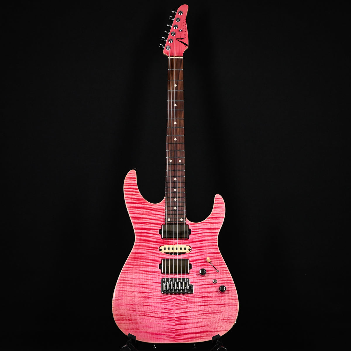 Tom Anderson Custom Angel Electric Guitar- Transparent Pink w/ Binding 2026 (07-24-26A)