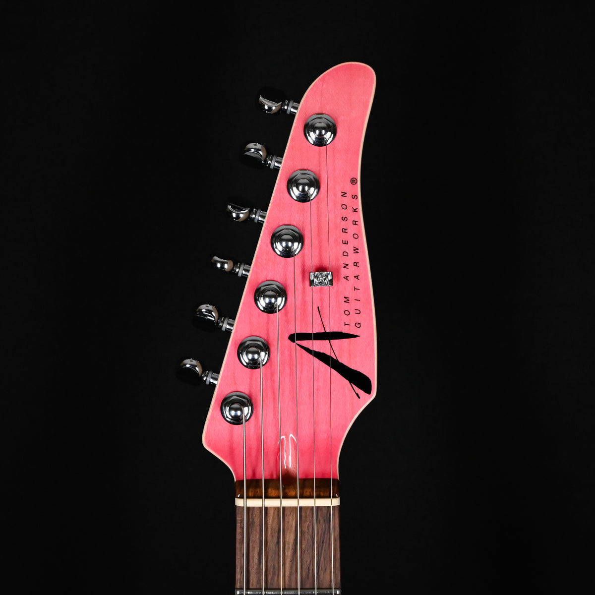 Tom Anderson Custom Angel Electric Guitar- Transparent Pink w/ Binding 2026 (07-24-26A)