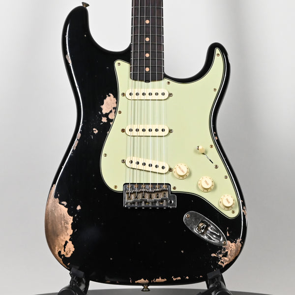 Fender Custom Shop '62 Stratocaster Heavy Relic- Aged Black 2025 (CZ584348)