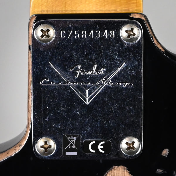 Fender Custom Shop '62 Stratocaster Heavy Relic- Aged Black 2025 (CZ584348)