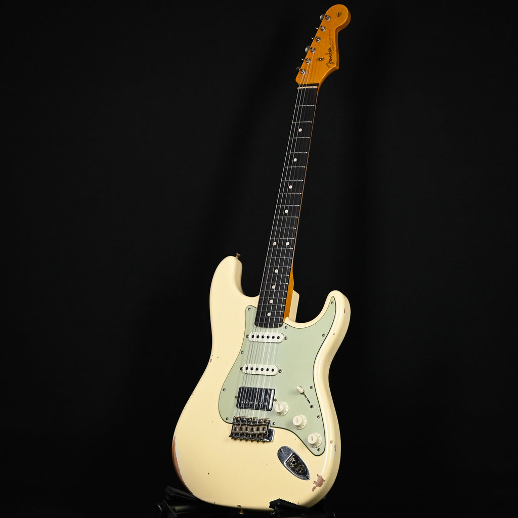 Fender Custom Shop '62 Stratocaster HSS w/ Alder Body, Relic- Vintage White 2026 (R152070)