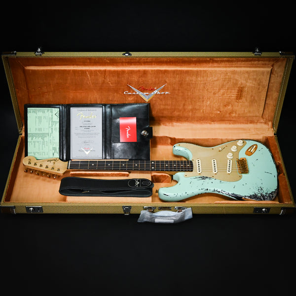 Fender Custom Shop 1962 Stratocaster Heavy Relic w/ Josefina Handwound Pickups- Surf Green/ Black Paisley 2024 (R139342)