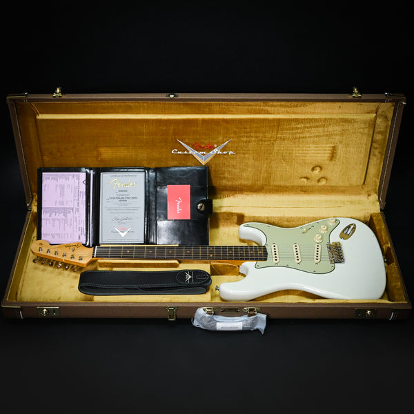 Fender Custom Shop Limited Edition '62 Poblano Stratocaster Journeyman- Aged Olympic White 2024 (CZ579554)