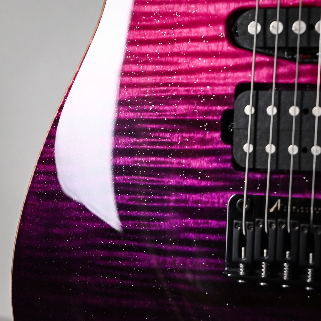 Tom Anderson Custom Angel Electric Guitar- Sheer Purple Wipeout w/ Binding 2026 (06-07-26A)