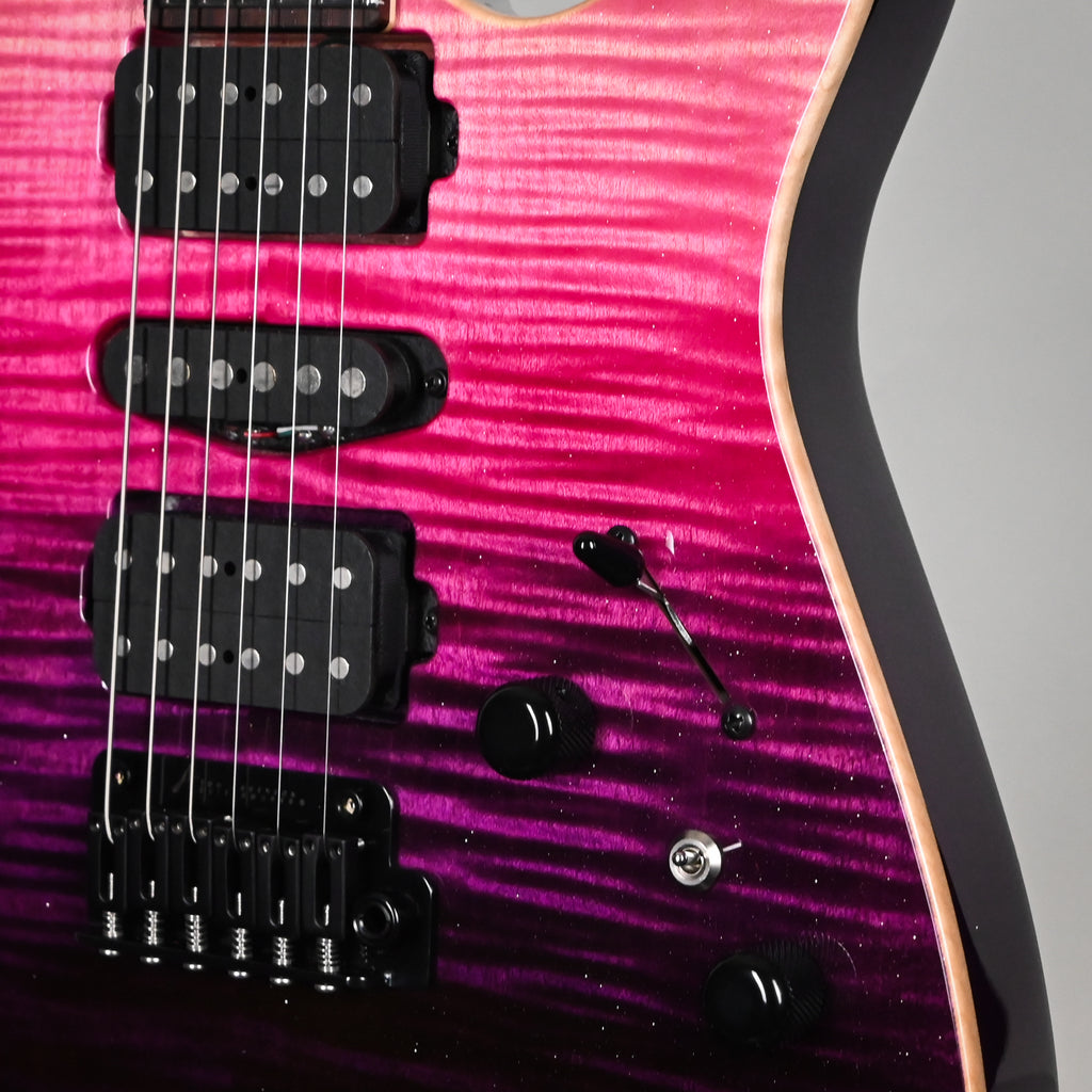 Tom Anderson Custom Angel Electric Guitar- Sheer Purple Wipeout w/ Binding 2026 (06-07-26A)