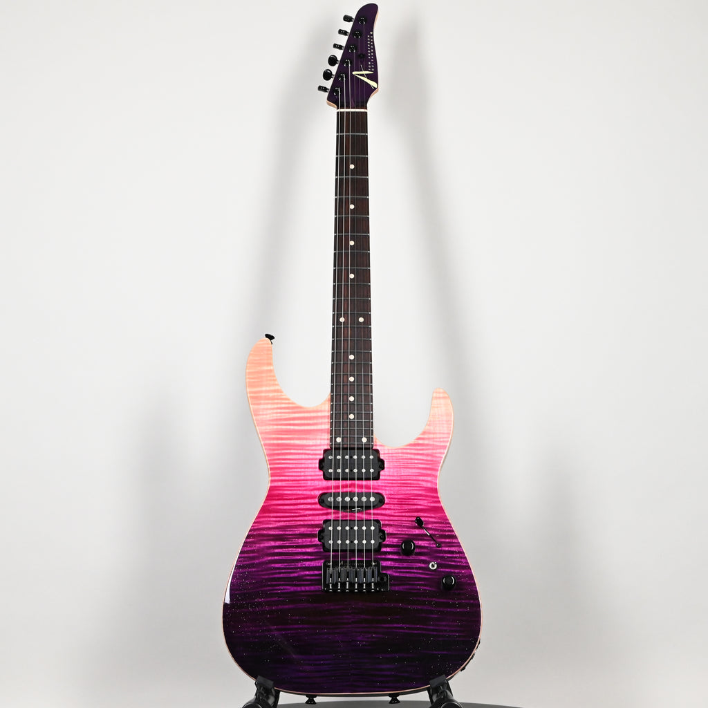 Tom Anderson Custom Angel Electric Guitar- Sheer Purple Wipeout w/ Binding 2026 (06-07-26A)