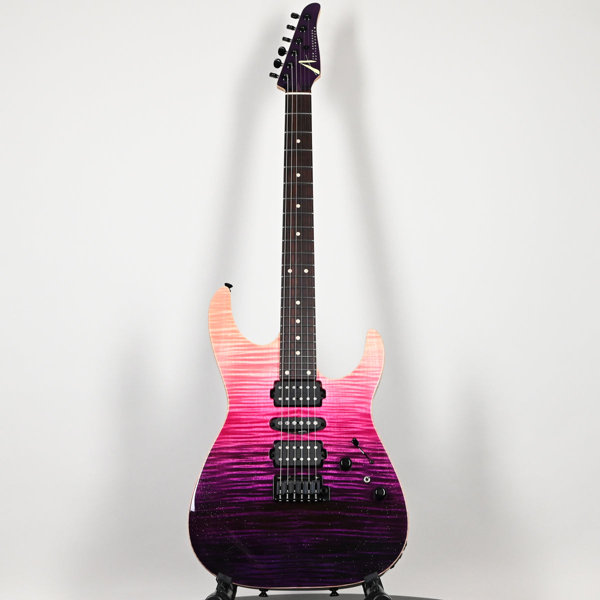 Tom Anderson Custom Angel Electric Guitar- Sheer Purple Wipeout w/ Binding 2026 (06-07-26A)