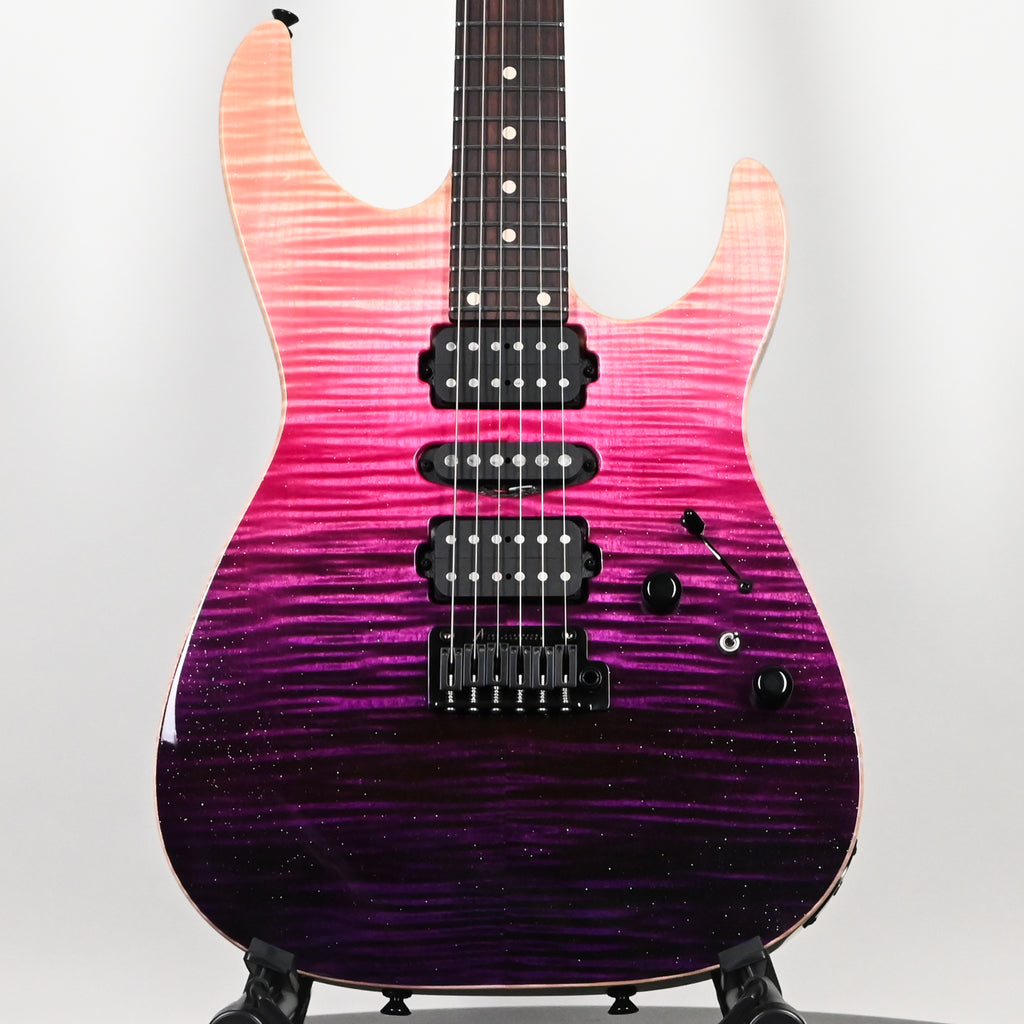 Tom Anderson Custom Angel Electric Guitar- Sheer Purple Wipeout w/ Binding 2026 (06-07-26A)