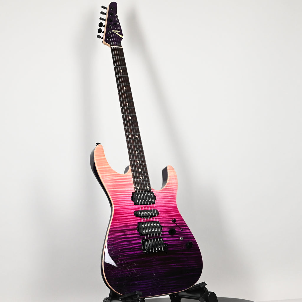 Tom Anderson Custom Angel Electric Guitar- Sheer Purple Wipeout w/ Binding 2026 (06-07-26A)