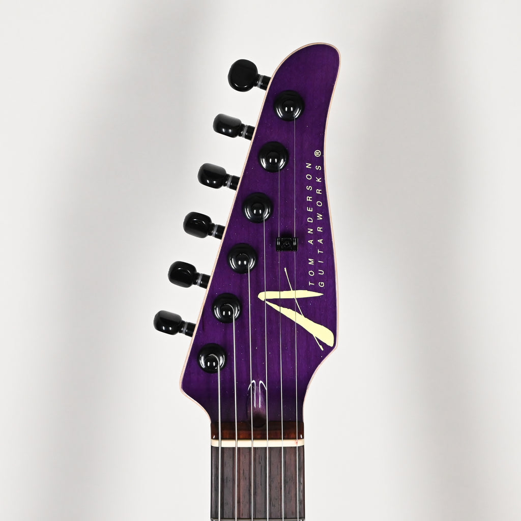 Tom Anderson Custom Angel Electric Guitar- Sheer Purple Wipeout w/ Binding 2026 (06-07-26A)