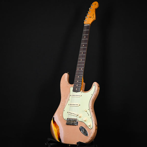 Fender Custom Shop Limited Edition '59 Stratocaster Super Heavy Relic- Aged Dirty Shell Pink/ Chocolate 3 Tone Sunburst 2025 (CZ585212)
