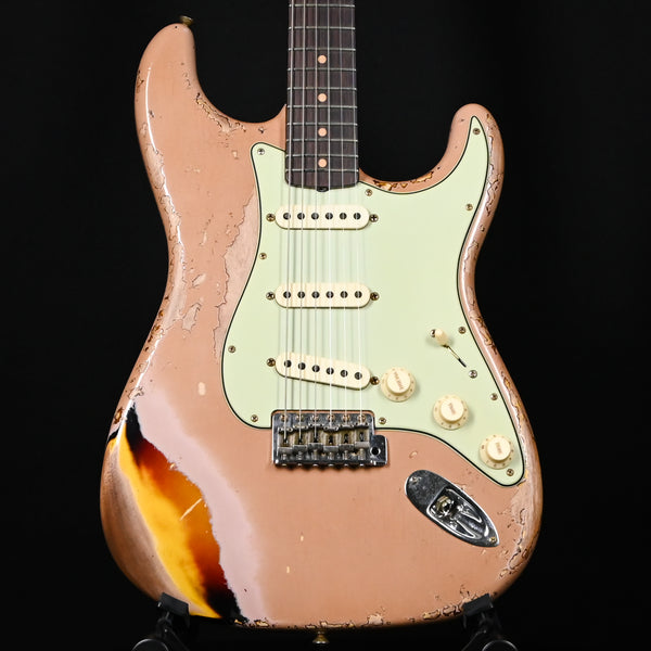 Fender Custom Shop Limited Edition '59 Stratocaster Super Heavy Relic- Aged Dirty Shell Pink/ Chocolate 3 Tone Sunburst 2025 (CZ585212)